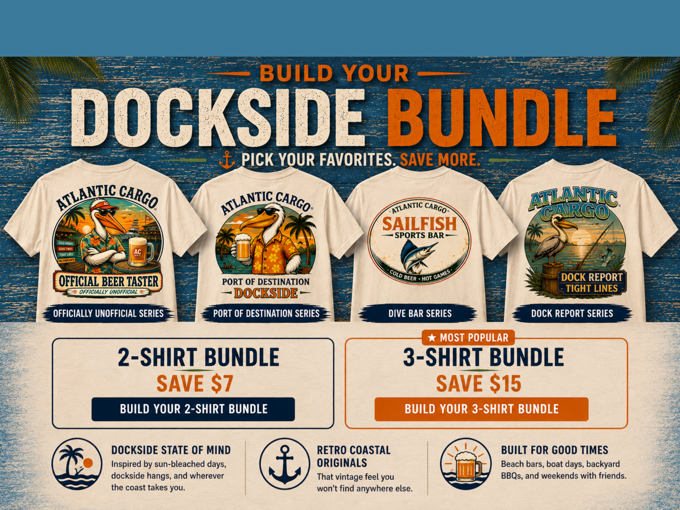 Atlantic Cargo® | Vintage Coastal Apparel & Beach Lifestyle Goods